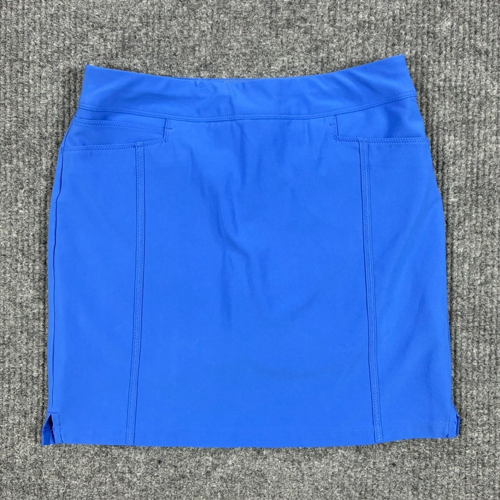 Adidas Golf Womens Blue Performance Stretch Skort Size Small Pull On Active